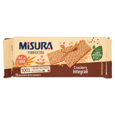 Crackers Integrali Fibrextra Misura - 385 g
