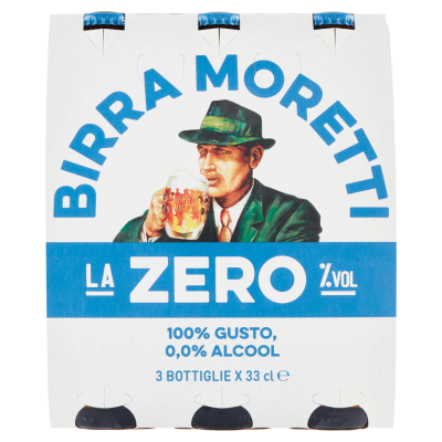 Birra Zero Moretti - 3 x 33 cl