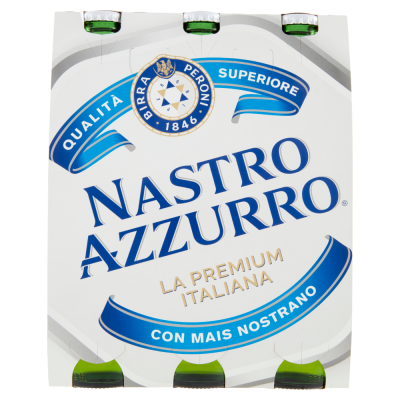 Birra  Nastro Azzurro - 3 x 33 cl