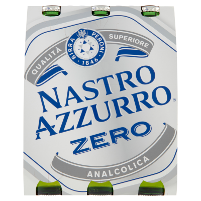 Birra Zero Nastro Azzurro - 3 x 33 cl