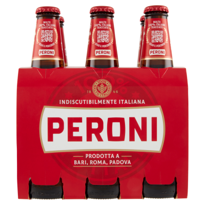Birra in bottiglia Peroni - 6 x 33 cl