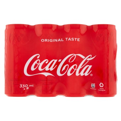 Coca Cola Original Lattina - confezione da 8 x 330 ml