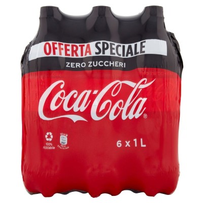 Coca Cola Zero - 6 X 1 L