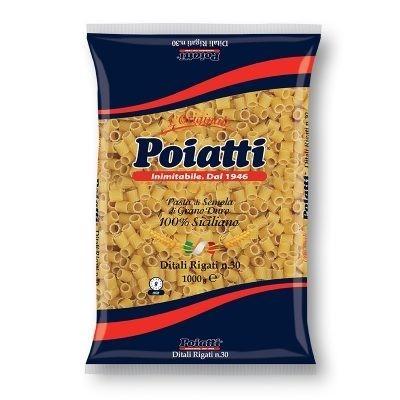 Pasta  Ditali Rigati  Poiatti - confezione da 1000 g