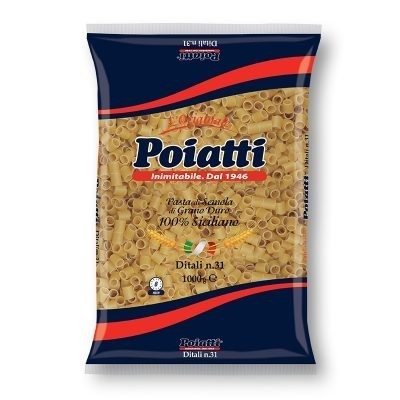 Pasta  Ditali  Poiatti - confezione da 1000 g