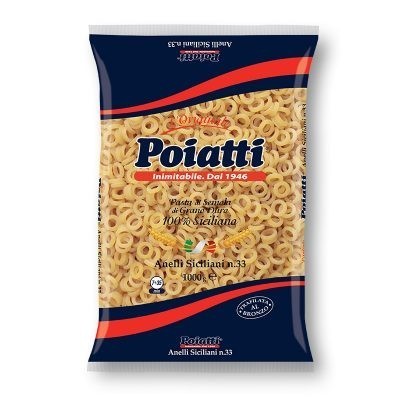 Pasta  Anellini Siciliani  Poiatti - confezione da 1000 g