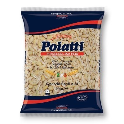 Pasta  Gnocchi Sardi  Poiatti - confezione da 1000 g