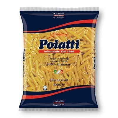 Pasta  Penne  Poiatti - confezione da 1000 g