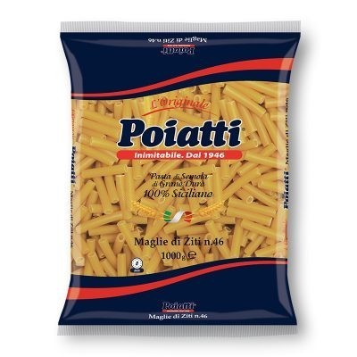 Pasta  Maglie di Ziti  Poiatti - confezione da 1000 g