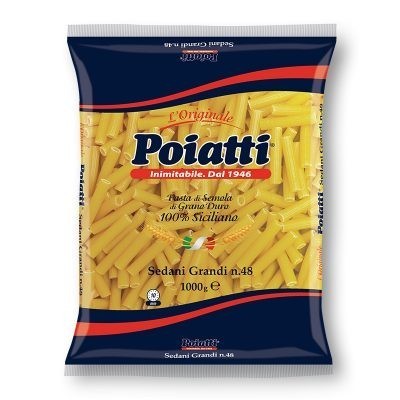 Pasta  Sedani Grandi  Poiatti - confezione da 1000 g