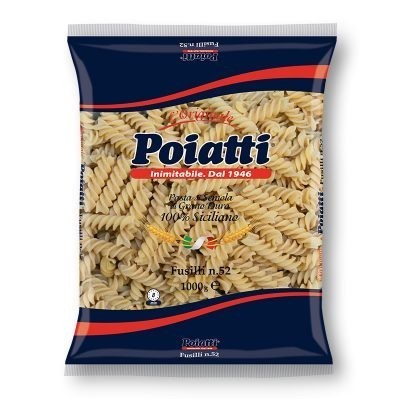 Pasta  Fusilli  Poiatti - confezione da 1000 g