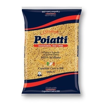 Pasta  Capellini Corti  Poiatti - confezione da 1000 g
