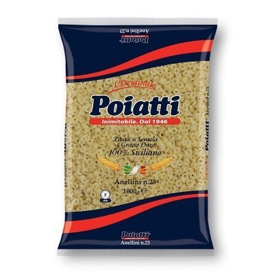 Pasta  Anellini  Poiatti - confezione da 1000 g