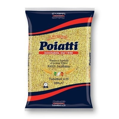 Pasta  Tubettini  Poiatti - confezione da 1000 g