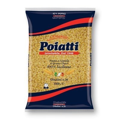 Pasta  Ditalini  Poiatti - confezione da 1000 g