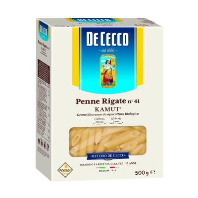 Pasta  Penne Rigate Bio Kamut  De Cecco  - confezione da 500 g