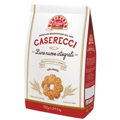 Biscotti i Caserecci Lune Nuove Integrali con Crusca Di Leo - 700 g