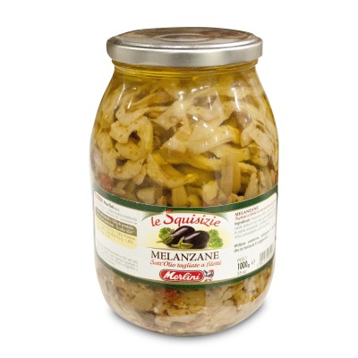 Melanzane a Filetti in Olio di Semi Merlini - 1000 g