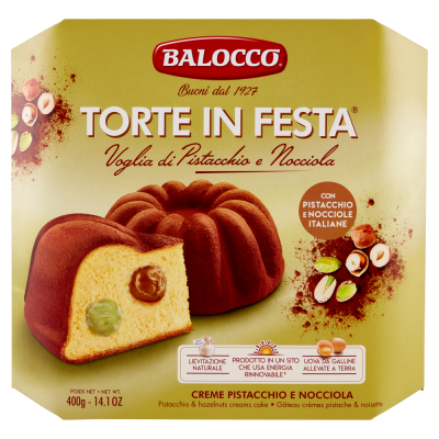 Torte in Festa Voglia di Pistacchio e Nocciola Balocco - 400 g