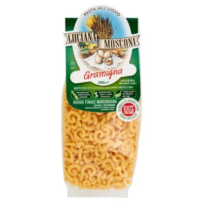 Pasta  Gramigna all'Uovo Mosconi - confezione da 250 g