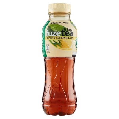 Thè Nero Senza Zuccheri al Limone e Lemongrass Fuzetea - 400 ml 
