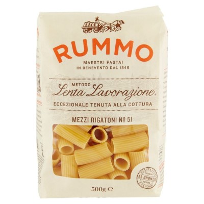 Pasta  Mezzi Rigatoni  Rummo - confezione da 500 g