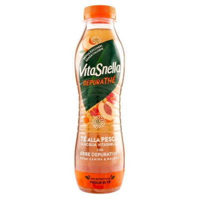 Depurathè Tè alla Pesca in Acqua con Erbe Depurative Vitasnella - 500 ml