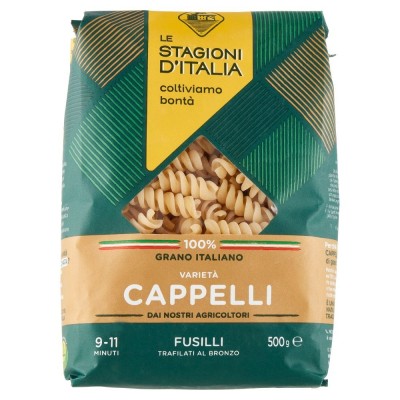 Pasta Fusilli Varietà Cappelli Le Stagioni d'Italia - confezione da 500 g