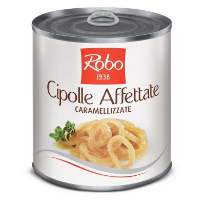 Cipolle Affettate Caramellizzate in Olio di Semi di Girasole Robo - 800 g