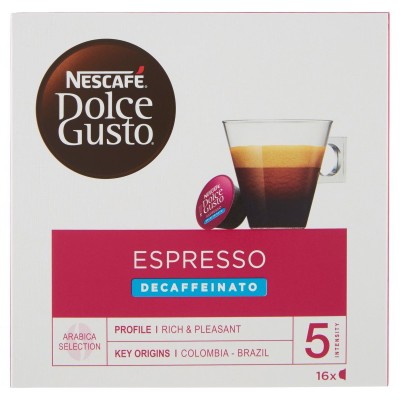 Caffè Dolce Gusto Espresso Decaffeinato Nescafé - 16 Capsule 112 g