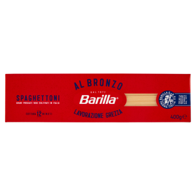 Pasta  Spaghettoni al Bronzo 100% Grano Italiano Barilla - confezione da 400 g