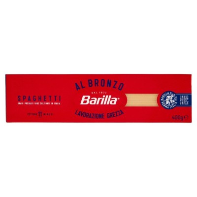 Pasta  Spaghetti al Bronzo 100% Grano Italiano Barilla - confezione da 400 g