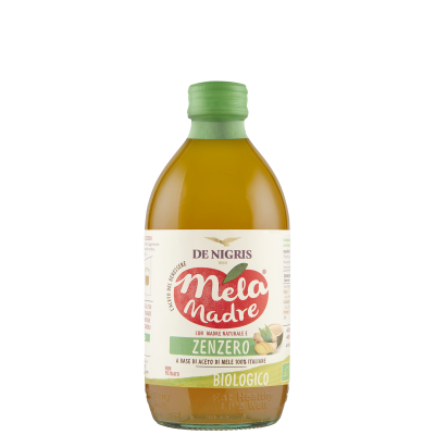 Aceto di Mele Biologico Mela Madre Naturale e Zenzero De Nigris - 500 ml