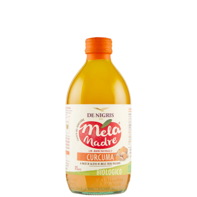 Aceto di Mele Biologico Mela Madre Naturale e Curcuma De Nigris - 500 ml