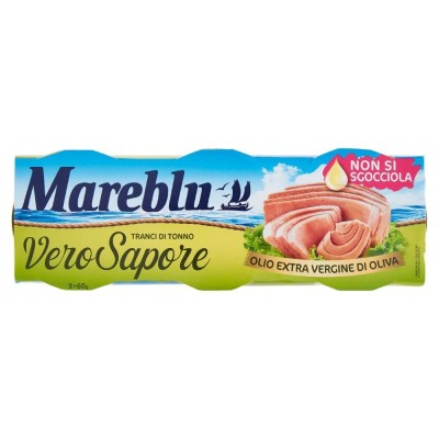 Tonno in Olio Extra Vergine di Oliva Vero Sapore Mareblu' - 3 x 60 g
