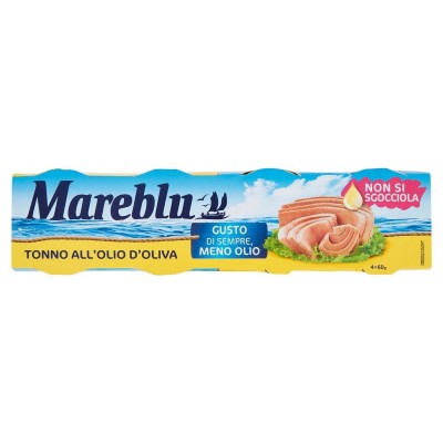 Tonno in Olio Extra Vergine di Oliva Vero Sapore Mareblu' - 4 x 60 g