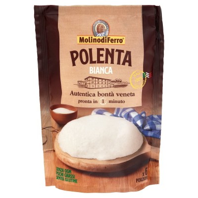 Polenta Istantanea Bianca Senza Glutine  Molino di Ferro - 360 g