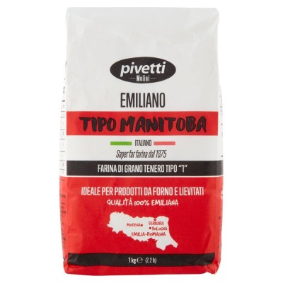 Farina di Grano Tenero Tipo "1" Tipo Manitoba Molino Pivetti - 1000 g