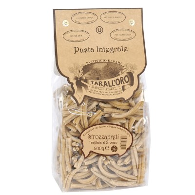 Pasta di Semola di Grano Duro Strozzapreti Integrali Tarall'Oro - confezione da 500 g