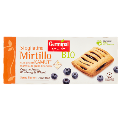 Sfogliatina Mirtilli con Grano Kamut 4 pezzi Bio  Germinal - 200 g