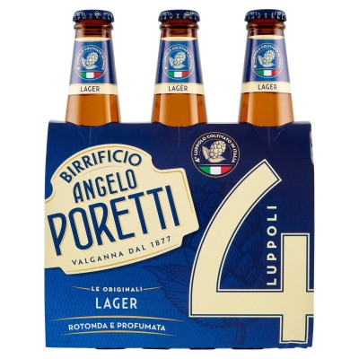 Birra  4 Luppoli Poretti - 3 x 33 cl