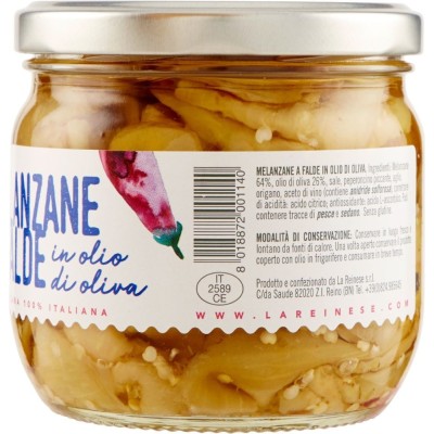 Melanzane a Falde in Olio di Oliva La Reinese - 320 g