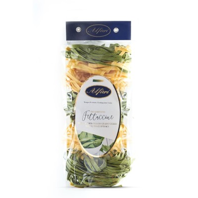 Pasta Fettuccine all'Uovo Paglia e Fieno Matassa in Sacchetto Alfieri - confezione da 500 g