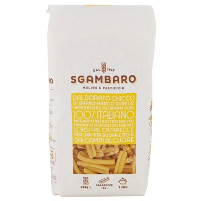 Pasta Casarecce di Grano Marco Aurelio 100% Italiano Sgambaro - confezione da 500 g
