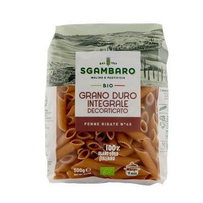 Pasta Penne Rigate Integrali Bio Sgambaro - confezione da 500 g