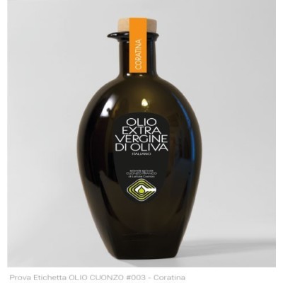 Bottiglia Renana Ovale da 750 ml di Olio Extra Vergine di Oliva Iteealiano da "Ogliarola" - 6 bottiglie