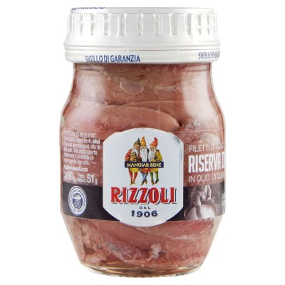 Filetti di Alici in Olio di Oliva Riserva di Famiglia Rizzoli - 90 g