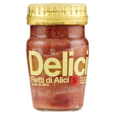 Filetti di Alici in Olio di Oliva Superior Delicius - 80 g