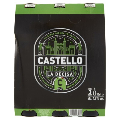 Birra Bionda Friulana La Decisa Castello - 3 x 33 cl