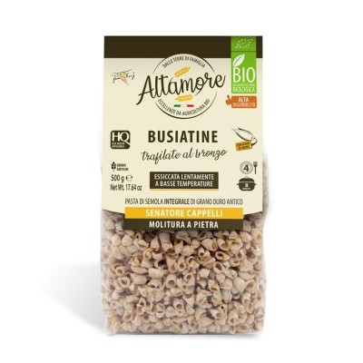 Pasta  Integrale Busiatine di Grano Senatore Cappelli  Bio Altamore  - confezione da 500 g